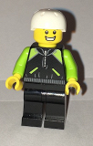 LEGO cty0658 Cyclist - Lime and Black Jacket