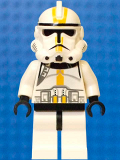 LEGO sw128a Clone Trooper Ep.3, Yellow Markings, No Pauldron, 
